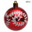 6Pcs 6cm Plastic Ball Christmas Tree Decor Willow Vine Pattern Painted Ball Festival Hanging Ornament - Red - 1