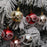 6Pcs 6cm Plastic Ball Christmas Tree Decor Willow Vine Pattern Painted Ball Festival Hanging Ornament - Red - 4