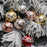 6Pcs 6cm Star Pattern Round Ball Christmas Tree Decor Electroplating Plastic Ball Xmas Hanging Ornament - Red - 2