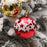 6Pcs 6cm Star Pattern Round Ball Christmas Tree Decor Electroplating Plastic Ball Xmas Hanging Ornament - Red - 5
