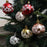 6Pcs 6cm Star Pattern Round Ball Christmas Tree Decor Electroplating Plastic Ball Xmas Hanging Ornament - Red - 7