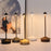 Rechargeable Decorative Table Lamp Iron + Aluminum Restaurant Bar Outdoor Home Atmosphere Night Light - Gold - 2