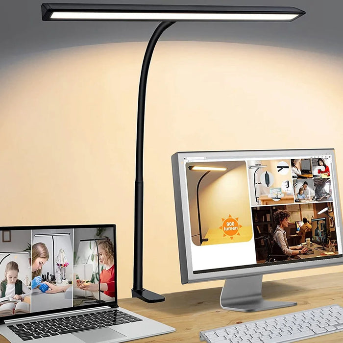 Touch Dimmable LED Desk Lamp for Office Home Eye-Caring Table Light with Adjustable Gooseneck - 1