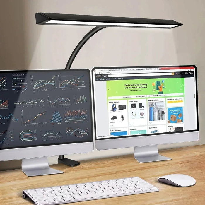 Touch Dimmable LED Desk Lamp for Office Home Eye-Caring Table Light with Adjustable Gooseneck - 7
