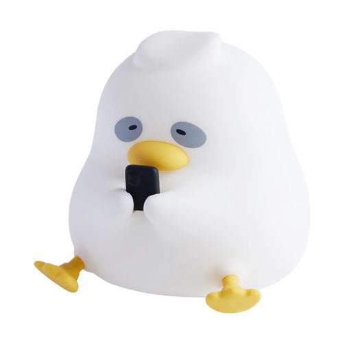 A017 Dark Circle Duck Silicone Night Light Three Brightness Adjustment Bedside Lamp - 1