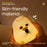 A017 Dark Circle Duck Silicone Night Light Three Brightness Adjustment Bedside Lamp - 6
