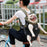 DOGLEMI PD30010 Pet Front Chest Backpack Breathable Mesh Dog Cat Shoulder Bag for Outdoor Travel - Pink Grey / M - 7