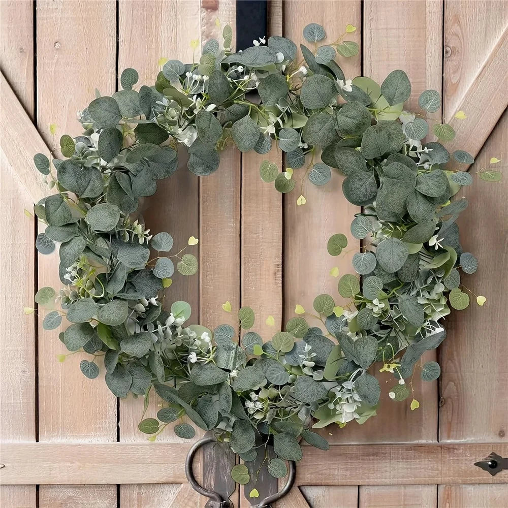 180cm Eucalyptus Leaf Vine Artificial Green Plant Realistic Vine Home Decoration - 4