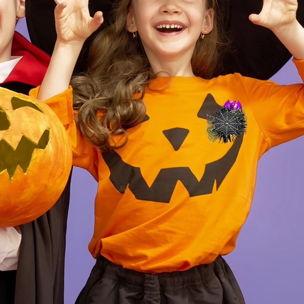 Halloween Pumpkin Ghost Retractable Badge Clip Reel Holder Nurse Doctor Name Tag ID Card Holder - Bat - 2