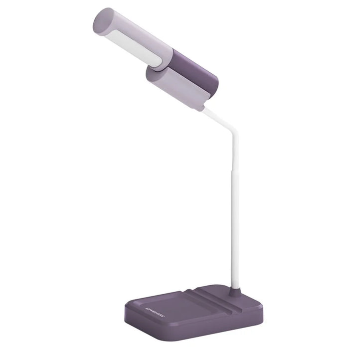 GIVELONG Home Dormitory LED Desk Lamp Rechargeable Eye Protection Night Light - Purple - 1