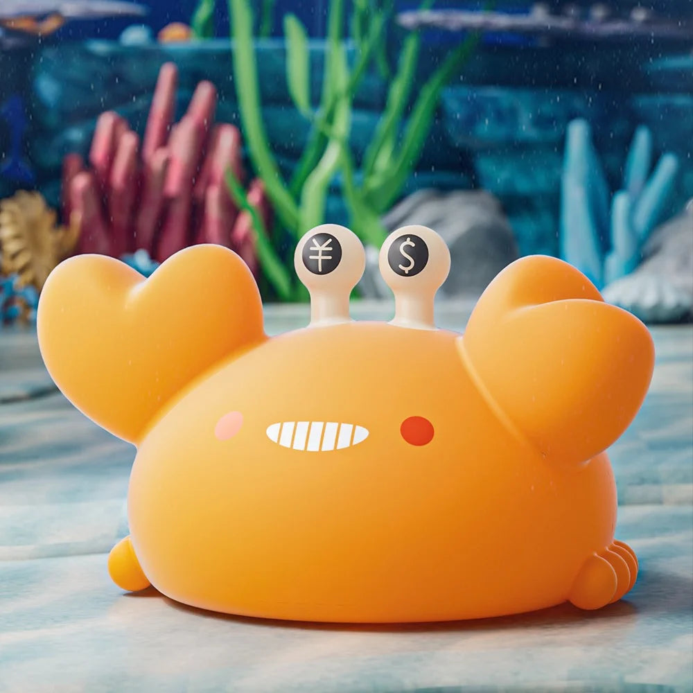 Silicone Night Light Crab-Shaped Bedside Touch Lamp for Room Decor (CE, FCC, ROHS, CPC Certified) - 6