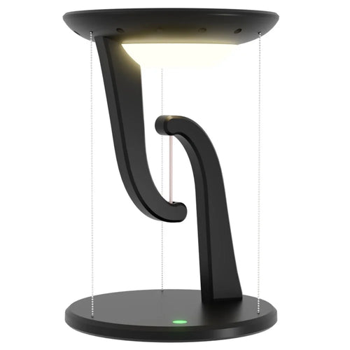 15W Mobile Phone Wireless Charger Suspended Anti-Gravity Desk Lamp Atmosphere Night Light - Black - 1