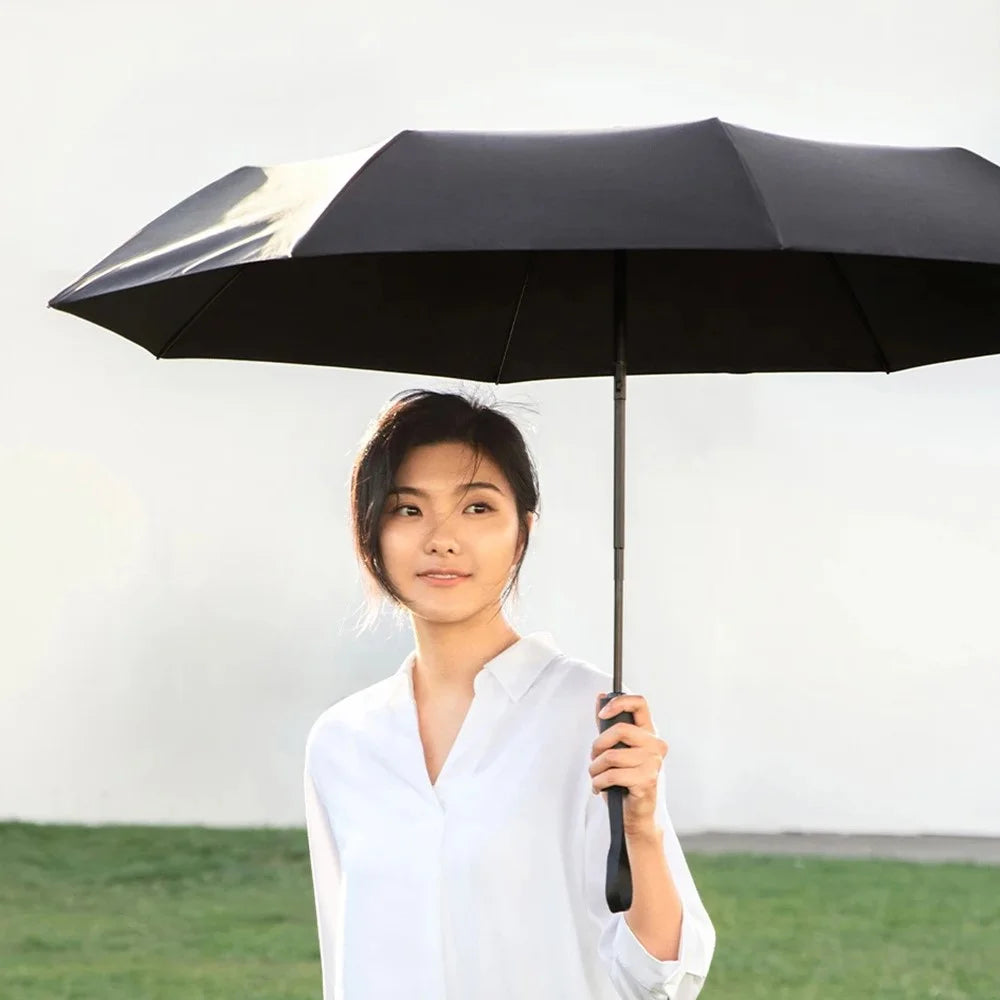 XIAOMIYOUPIN DAILY ELEMENTS 110cm Windproof Automatic Umbrella Three-Fold Sun-Proof Umbrella (Chinese Version) - 4