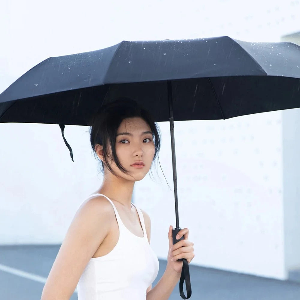 XIAOMIYOUPIN DAILY ELEMENTS 110cm Windproof Automatic Umbrella Three-Fold Sun-Proof Umbrella (Chinese Version) - 5