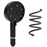 Water Saving 10 Modes Handheld Filter Shower Head with Stainless Steel Hose, Matte Black - 1