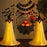 2Pcs Halloween Outdoor Ghost Decoration with String Lights, Adjustable Height for Front Door, Porch, and Yard - 6