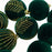 12PCS Christmas Decorations 6cm Boxed Electroplated Flocked Christmas Ball Set Christmas Tree Pendants - Blackish Green - 2