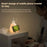 Cartoon Folded Ear Rabbit ABS+Silicone LED Night Lamp Rechargeable Bedside Tap Light Home Decor - 3