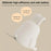 Cartoon Folded Ear Rabbit ABS+Silicone LED Night Lamp Rechargeable Bedside Tap Light Home Decor - 5