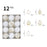 12PCS Christmas Decorations 6cm Boxed Electroplated Flocked Christmas Ball Set Christmas Tree Pendants - 2