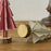 Mini Wooden Christmas Tree Home Sesktop Small Ornaments Simulated Tree Window Scene Layout - Pink - 3