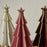 Mini Wooden Christmas Tree Home Sesktop Small Ornaments Simulated Tree Window Scene Layout - Pink - 5