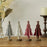 Mini Wooden Christmas Tree Home Sesktop Small Ornaments Simulated Tree Window Scene Layout - Pink - 6