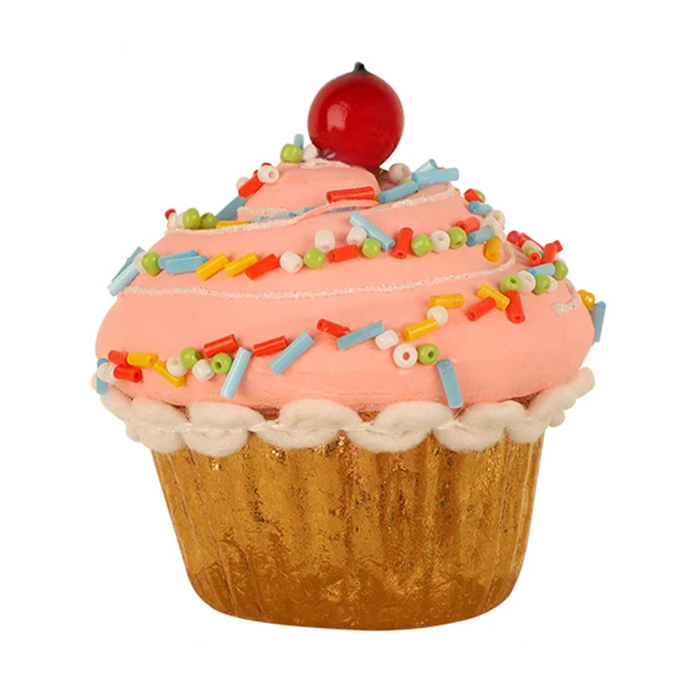 Christmas Cupcake Ornaments Christmas Tree Hanging Dessert Ornament Xmas Tree Pendant Decor - 1