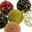 4Pcs 6cm Electroplated Flocking Christmas Ball Reusable Xmas Tree Hanging Ornament - Style A+Black - 4