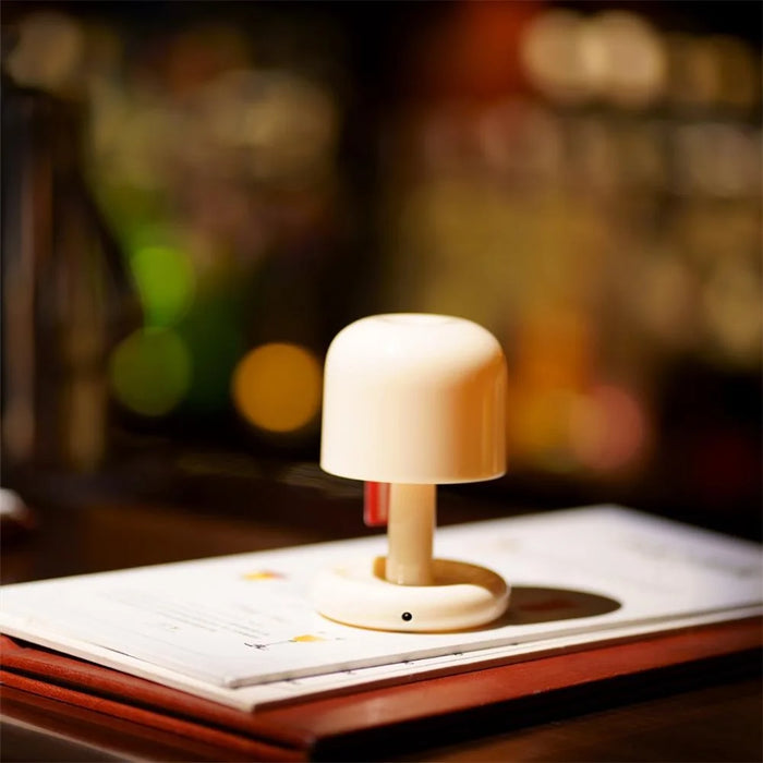 QV-10 Mini Rechargeable PC LED Table Lamp Smart Sensor Bedside Sunset Night Light for Bedroom - 7