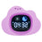 JL-820 Cartoon Cloud Shape White Noise Alarm Clock Sleep Bedside Lamp Tap Control Night Light - 1