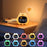 JL-825 Cartoon Owl Shape White Noise Alarm Clock Sleep Bedside Lamp Tap Control Night Light - 2