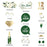 12Pcs / Set Wedding Photo Booth Props Engagement Bride Selfie Props Party Decoration - 2