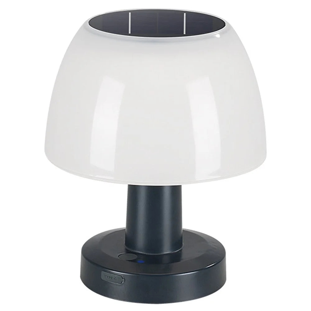 Mushroom Shape Solar Bar Restaurant Atmosphere Table Lamp Outdoor Solar Garden Night Light - 1