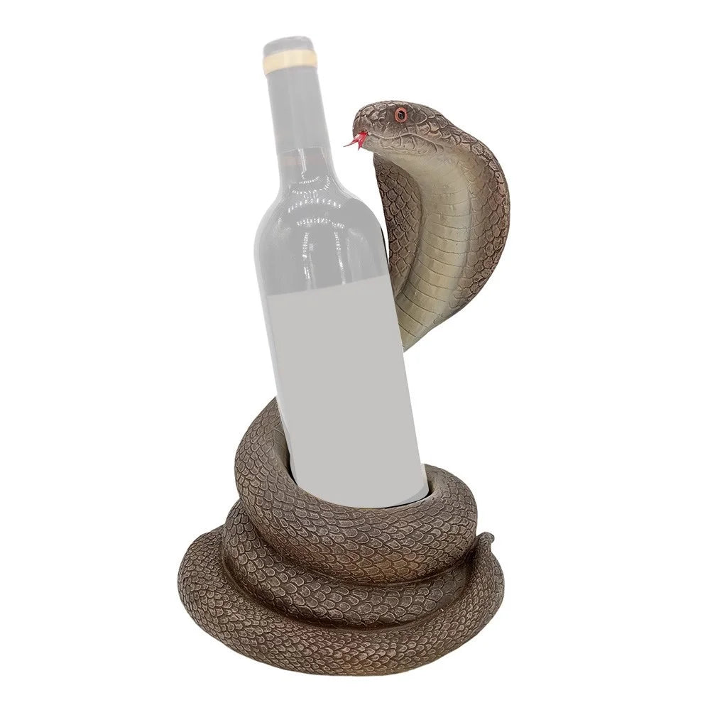 Halloween Red Wine Rack Snake Wine Bottle Holder for Home Table Decor Wine Cabinet Display - 1