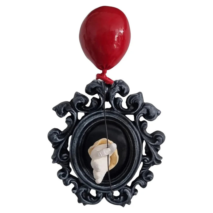 Gothic Resin Wall Art Decoration Ornament 3D Hand Red Ballon Wall Aesthetic Statue - 1