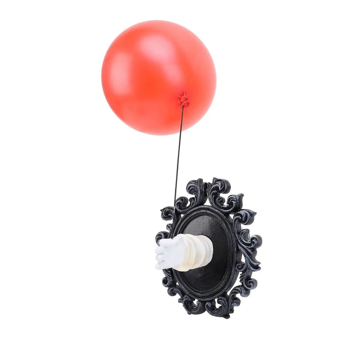 Gothic Resin Wall Art Decoration Ornament 3D Hand Red Ballon Wall Aesthetic Statue - 2