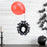 Gothic Resin Wall Art Decoration Ornament 3D Hand Red Ballon Wall Aesthetic Statue - 5