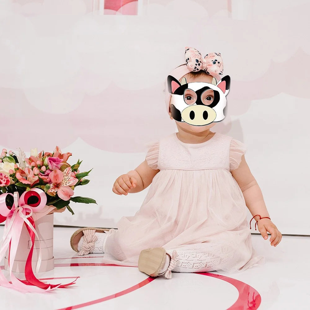 10Pcs / Set Farm Animal Masks Baby Children Birthday Theme Party Decor Gift Role Playing Game Props - 2