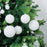 12Pcs / Set 8cm Christmas Ball Foam + Plastic Xmas Tree Decoration Holiday Hanging Ornament - White - 3