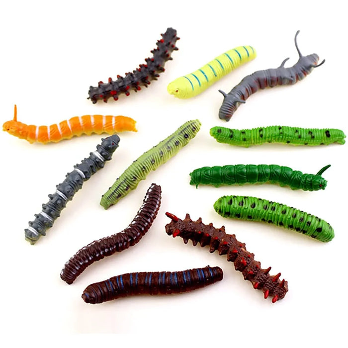 12Pcs Halloween Caterpillar Hair Clips  3D Bug Hair Clip Party Hair Accessories Fun - 1
