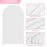 6FT 80x180cm U-Shape Backdrop Arch Frame Stand Elastic Cover for Wedding Ceremony Birthday Party - White - 3