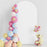 6FT 80x180cm U-Shape Backdrop Arch Frame Stand Elastic Cover for Wedding Ceremony Birthday Party - White - 6