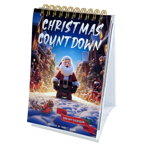 100 Day Christmas Countdown Calendar 2024 Xmas Calendar for Home Office Decor - 1