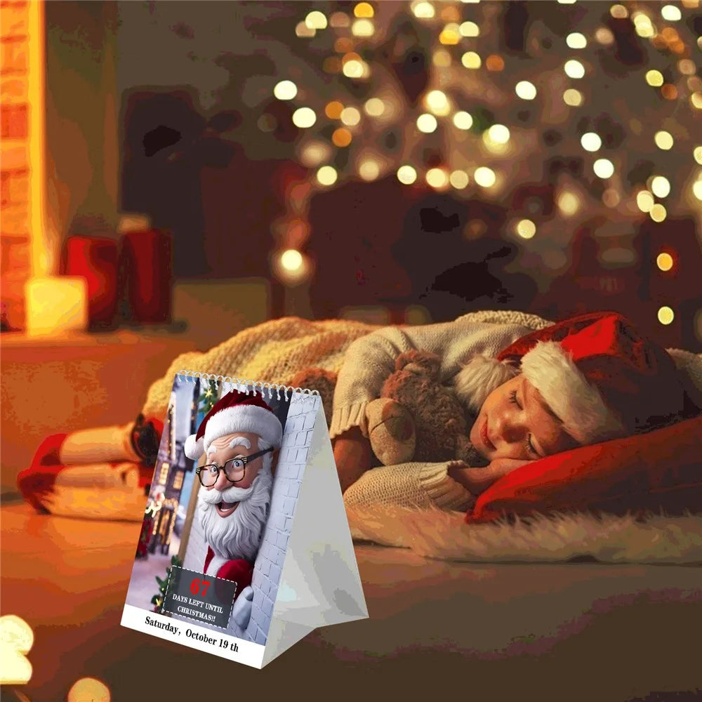 100 Day Christmas Countdown Calendar 2024 Xmas Calendar for Home Office Decor - 5
