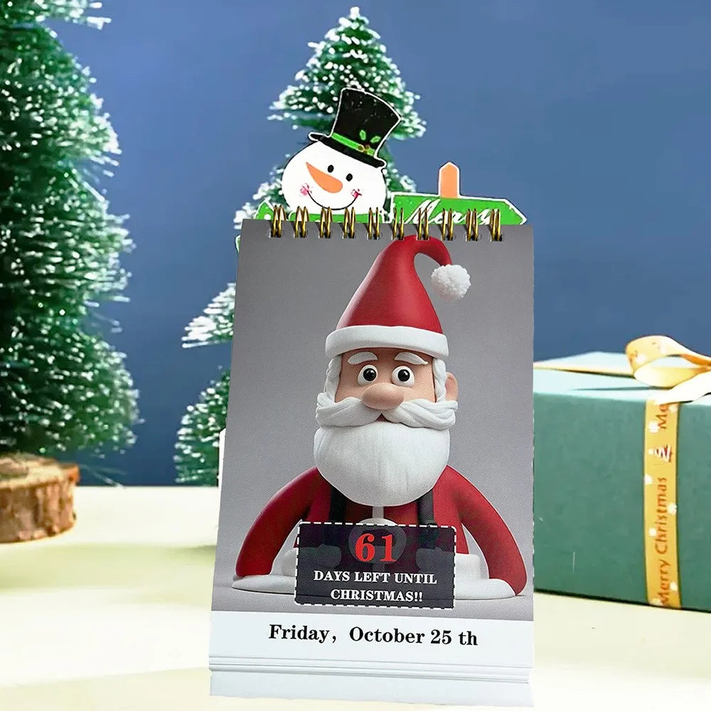 100 Day Christmas Countdown Calendar 2024 Xmas Calendar for Home Office Decor - 6