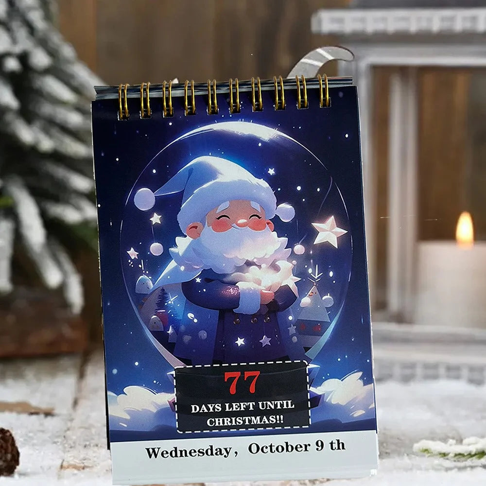 100 Day Christmas Countdown Calendar 2024 Xmas Calendar for Home Office Decor - 7