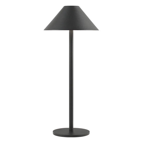 Iron Table Lamp Touch Control 3 Brightness Adjustable Bedroom Bedside Night Light - Black - 1