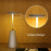 Table Lamp Touch Control Stepless Dimming Wireless Charging Bedroom Bedside Night Light Metal + PC Atmosphere Lamp - White - 7