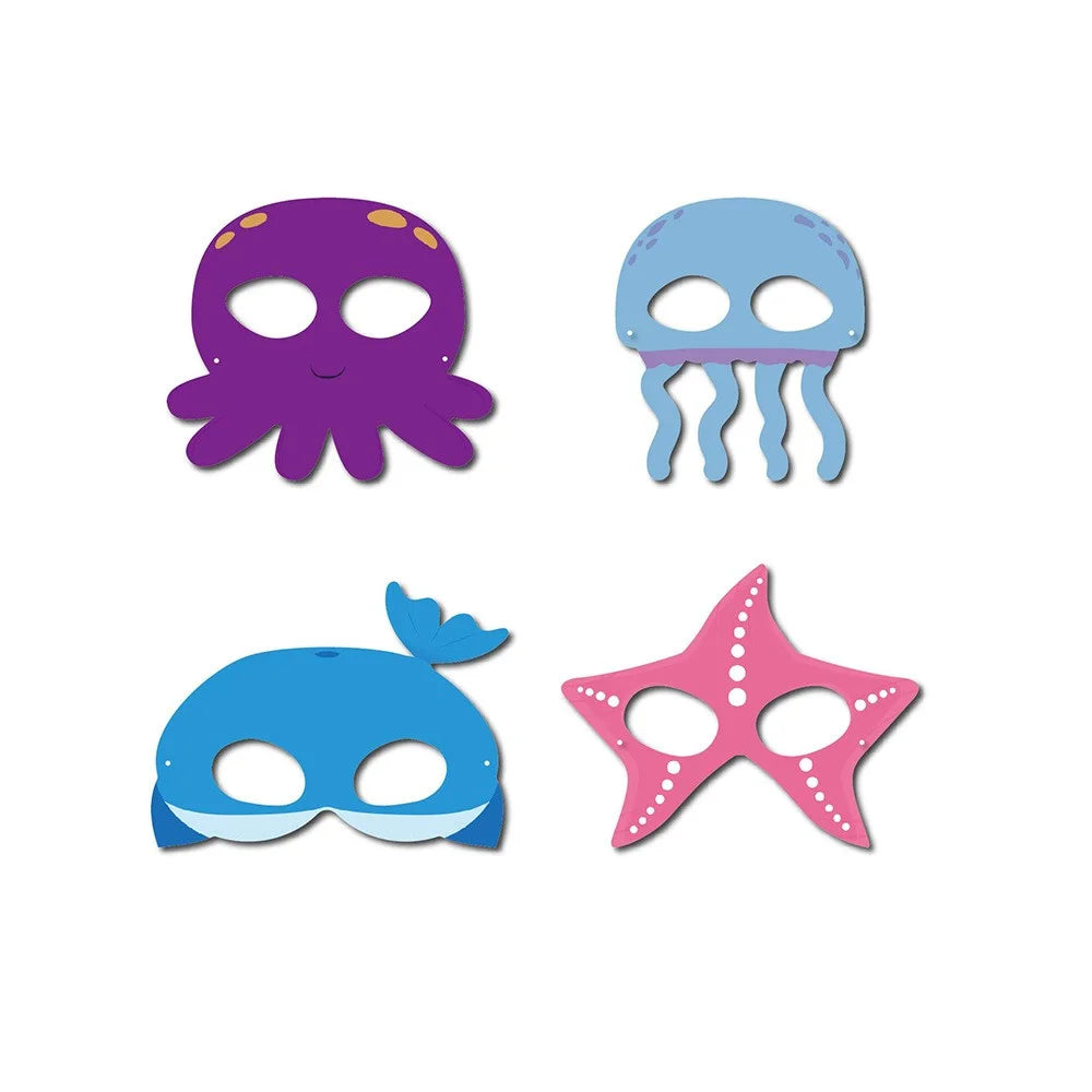 10Pcs / Set Sea Animal Masks Kids Gift Birthday Theme Party Masks Role Playing Game Props - 4